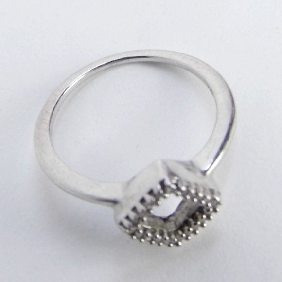 Genuine DIAMOND Sterling Silver Stackable Ring 6 - Picture 4 of 5